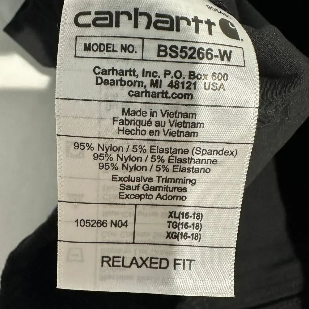 New without Tags! Carhartt Women's Force Relaxed Fit  5 Pocket Work Shorts - XL - Picture 8 of 10